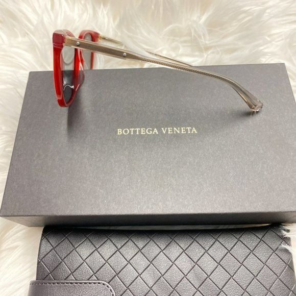 Bottega Veneta Red Frame Sunglasses - Picture 2 of 4